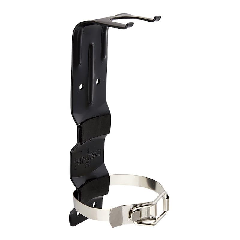 Black Powder Coated Steel Fire Extinguisher Mount M97348