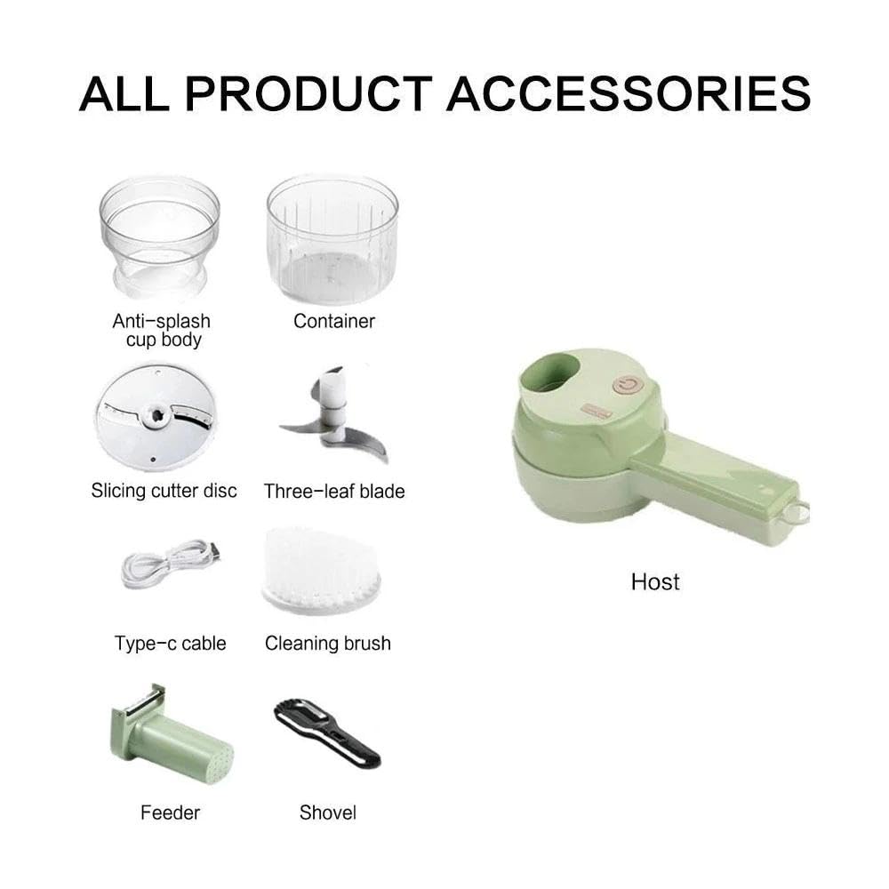 4 In 1 Portable Electric Vegetable Chopper R680