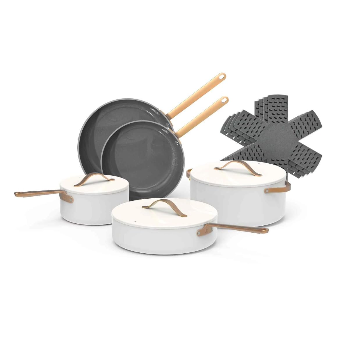 12pc Ceramic Non-Stick Cookware Set A206