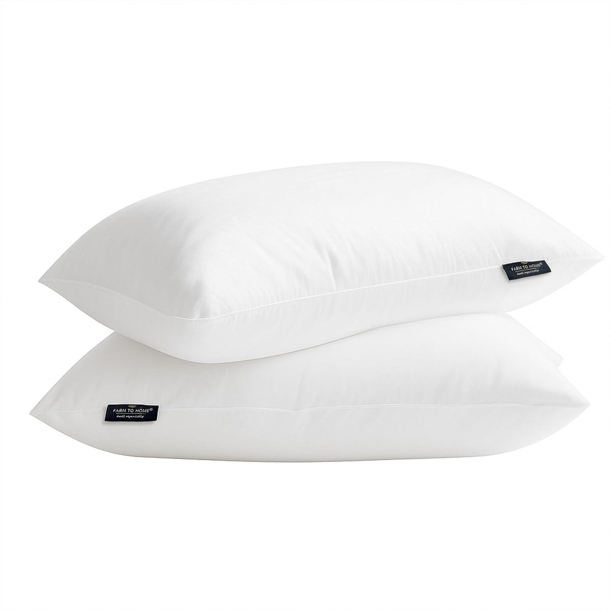 100% Organic Cotton Cover King Size Bed Pillows Set of 2 K5298