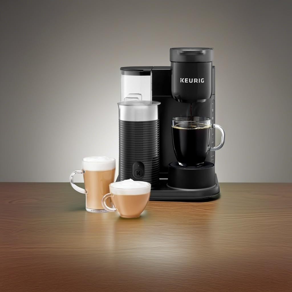 Single Serve Coffee, Latte and Cappuccino Maker, Black F367806