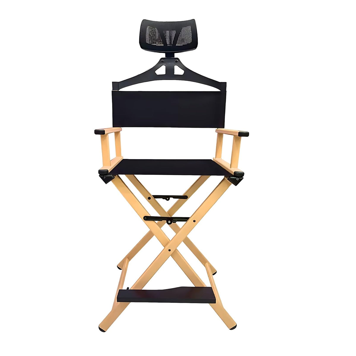 Tall Folding Directors Chair with Adjustable Headrest G59087