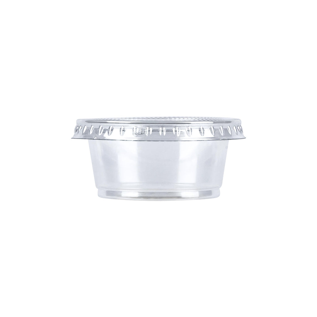 2oz 50 Count BPA Free Disposable Plastic To-Go Cups and Lids K573