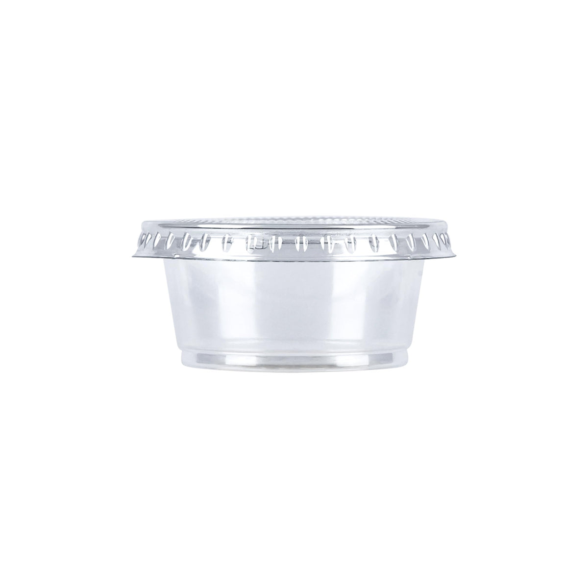 2oz 50 Count BPA Free Disposable Plastic To-Go Cups and Lids K573