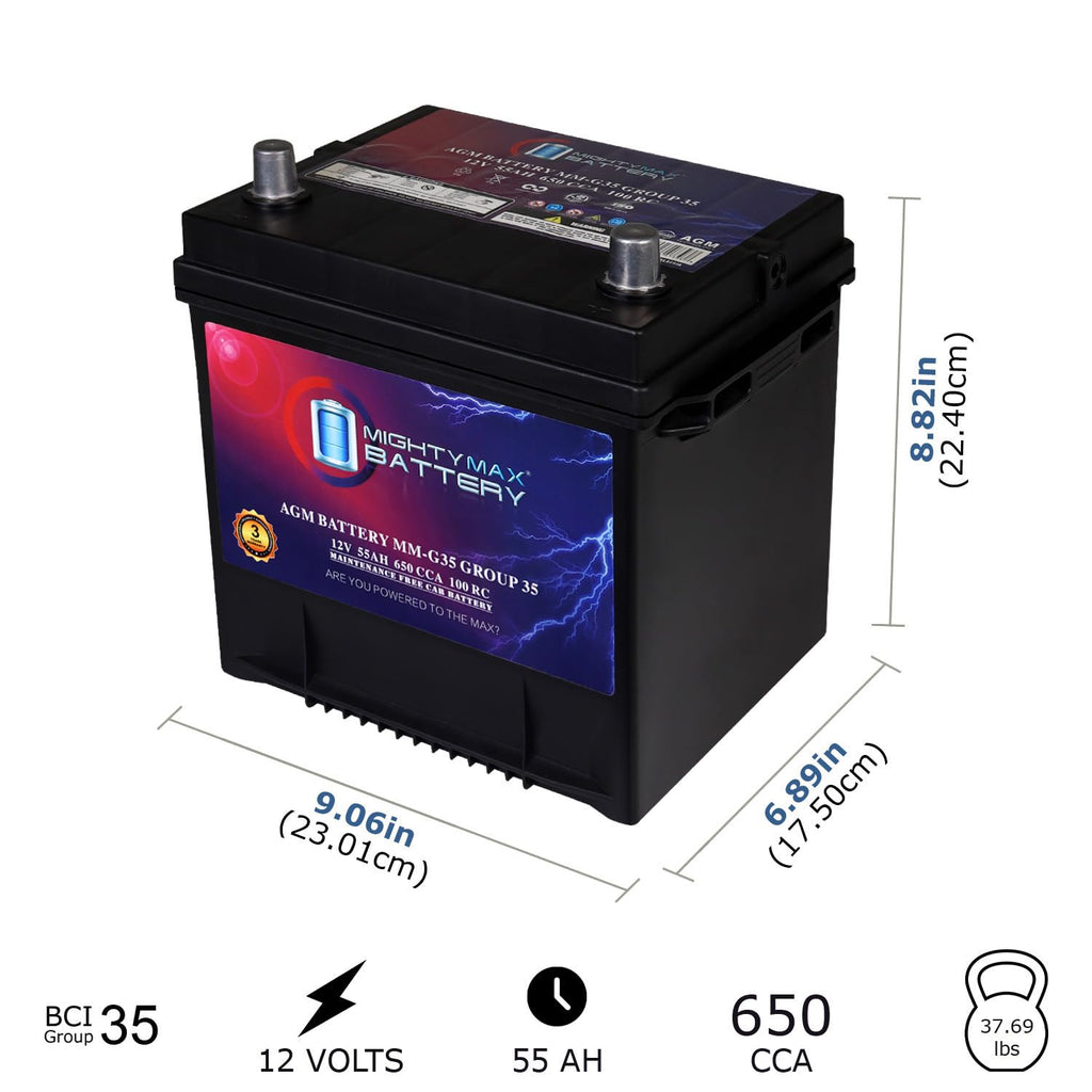 12V 55Ah AGM Replacement Battery U498909