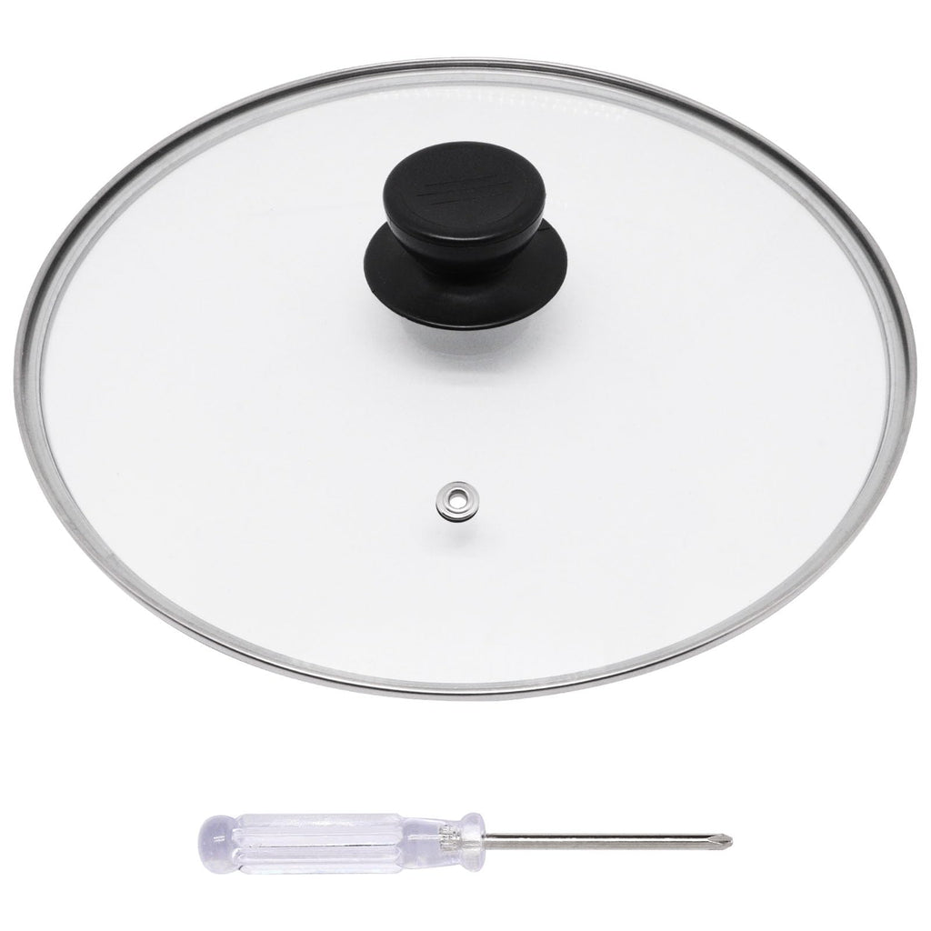 10 Inch Round Tempered Glass Pan Lid with Heat Resistant Handle Z360