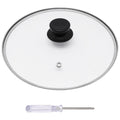 10 Inch Round Tempered Glass Pan Lid with Heat Resistant Handle Z360