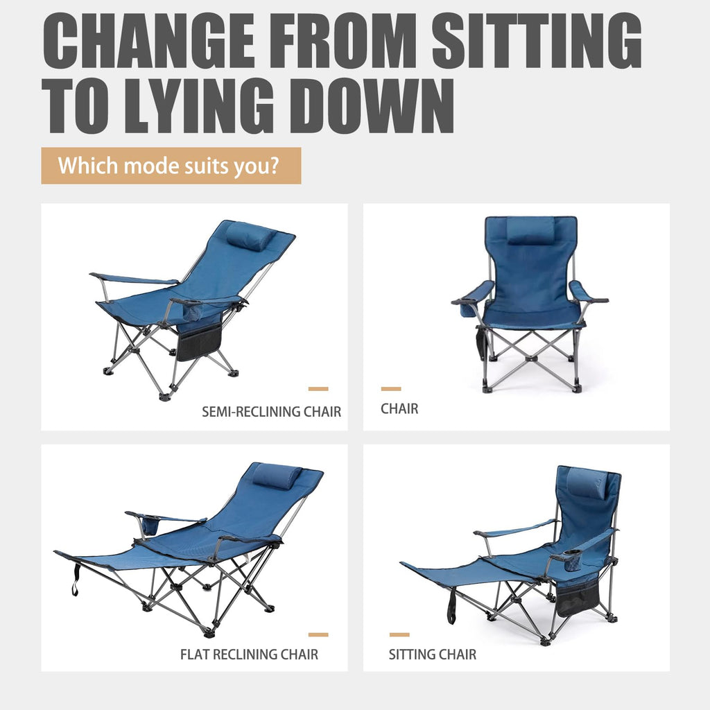 Zero Gravity Reclining Folding Chair with Footrest Cup Holder R9739