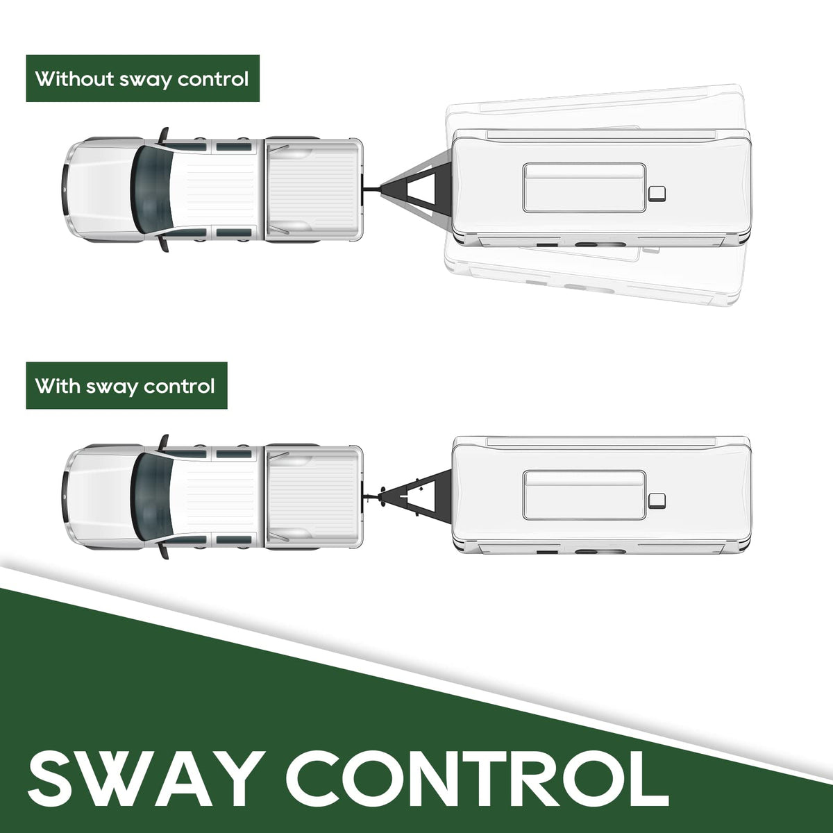1000lb Weight Distribution Hitch Kit with Sway Control C295052