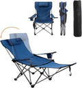 Zero Gravity Reclining Folding Chair with Footrest Cup Holder R9739