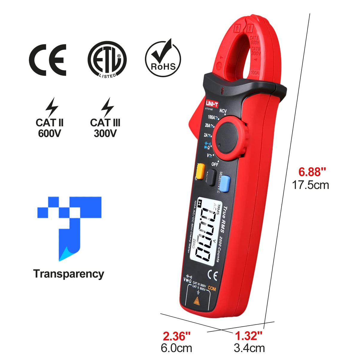 Digital Clamp Meter Multimeter L259736