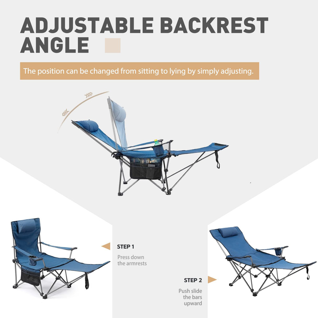 Zero Gravity Reclining Folding Chair with Footrest Cup Holder R9739