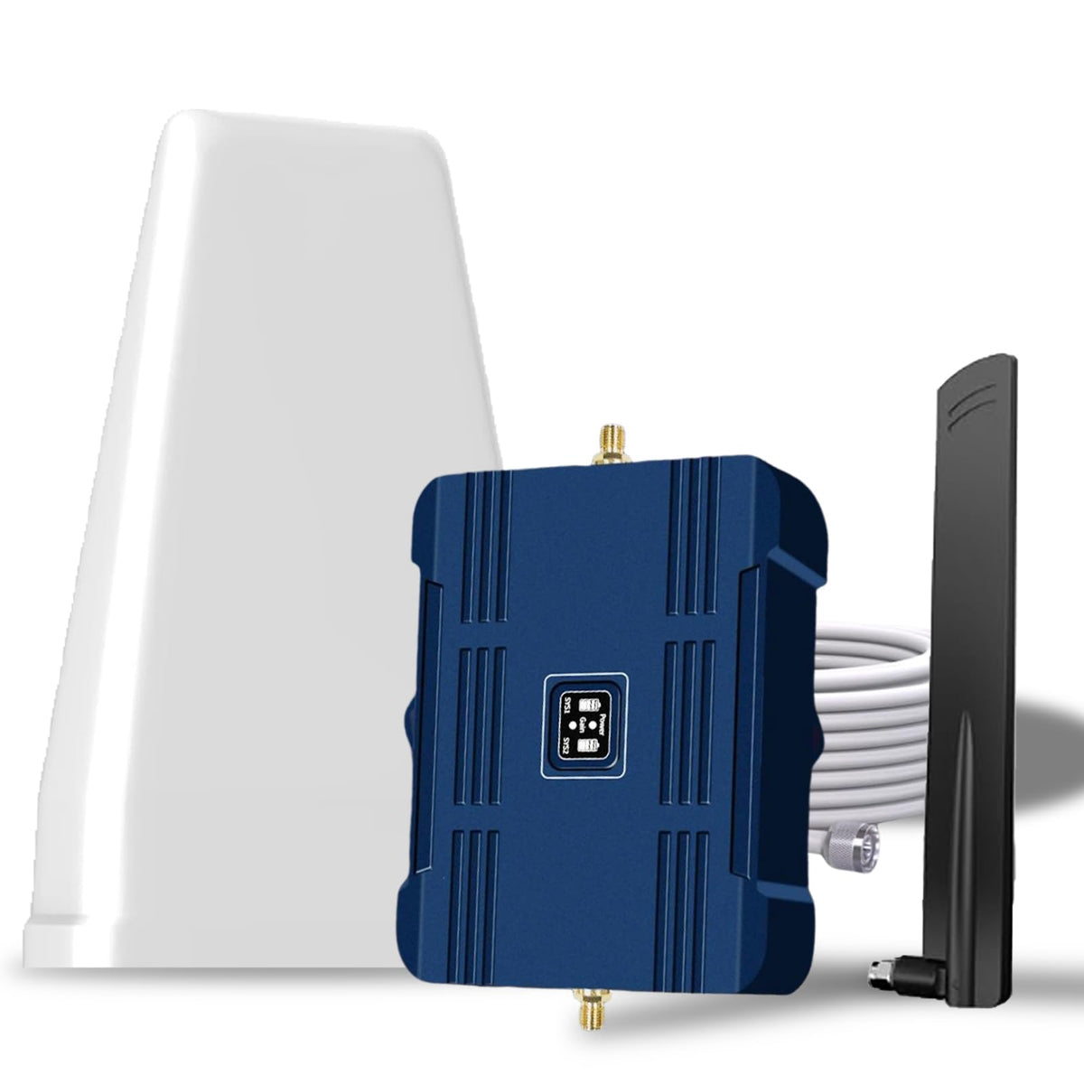 Cell Phone Signal Booster for Home Up to 7,000 sq ft Band 5/12/13/17 Light Blue Z20258