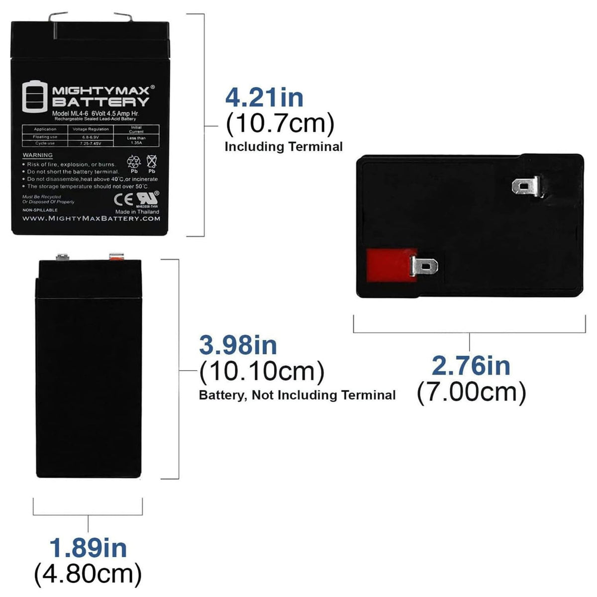 6V 4.5AH SLA Battery M1499