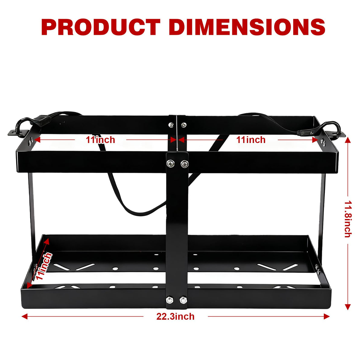 Gas Can Holder with Straps, Fits Two 5 Gallon Gas Can U8912