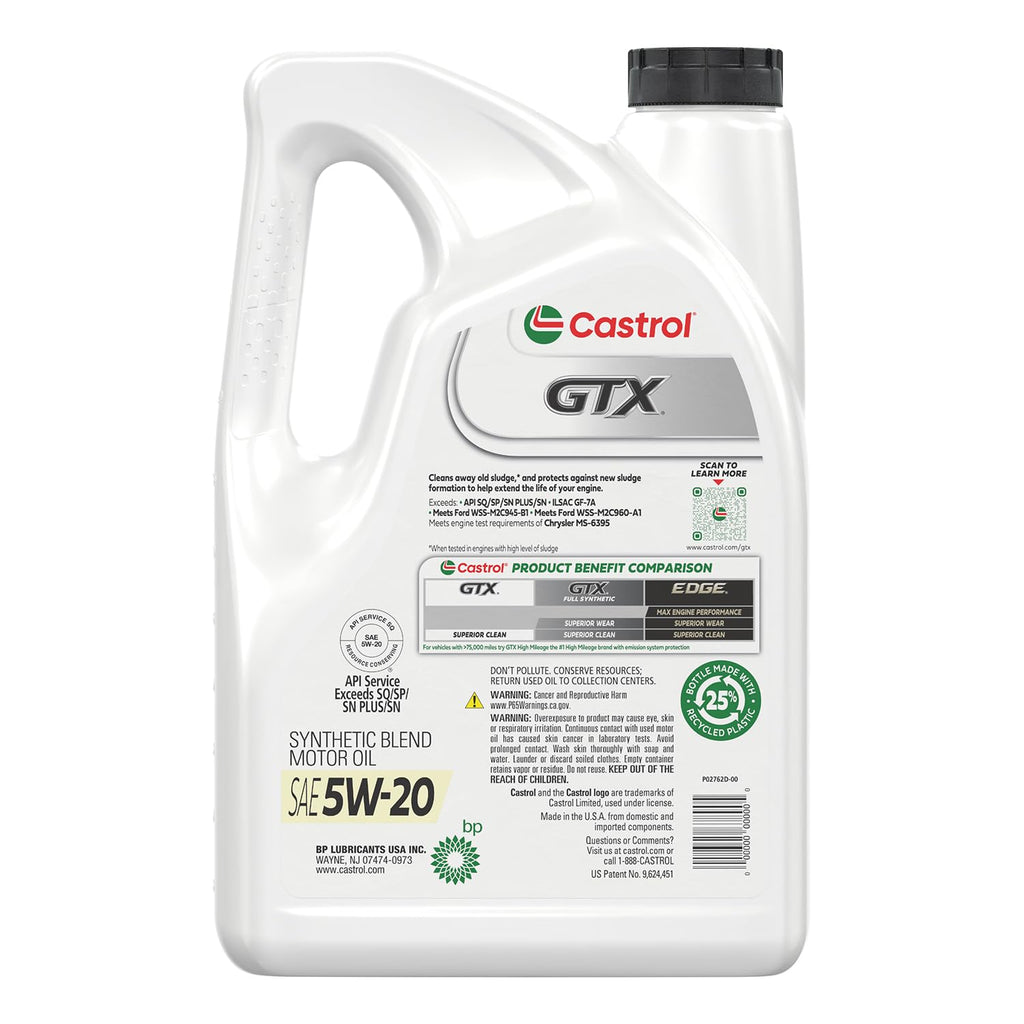 5W-20 Synthetic Blend Motor Oil, 5 Quarts K18781