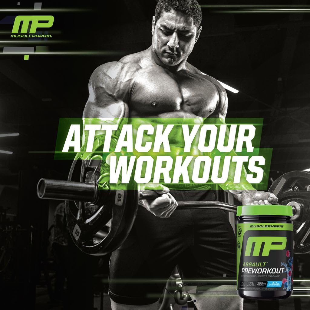 Blue Raspberry PreWorkout Powder 30 Servings J648