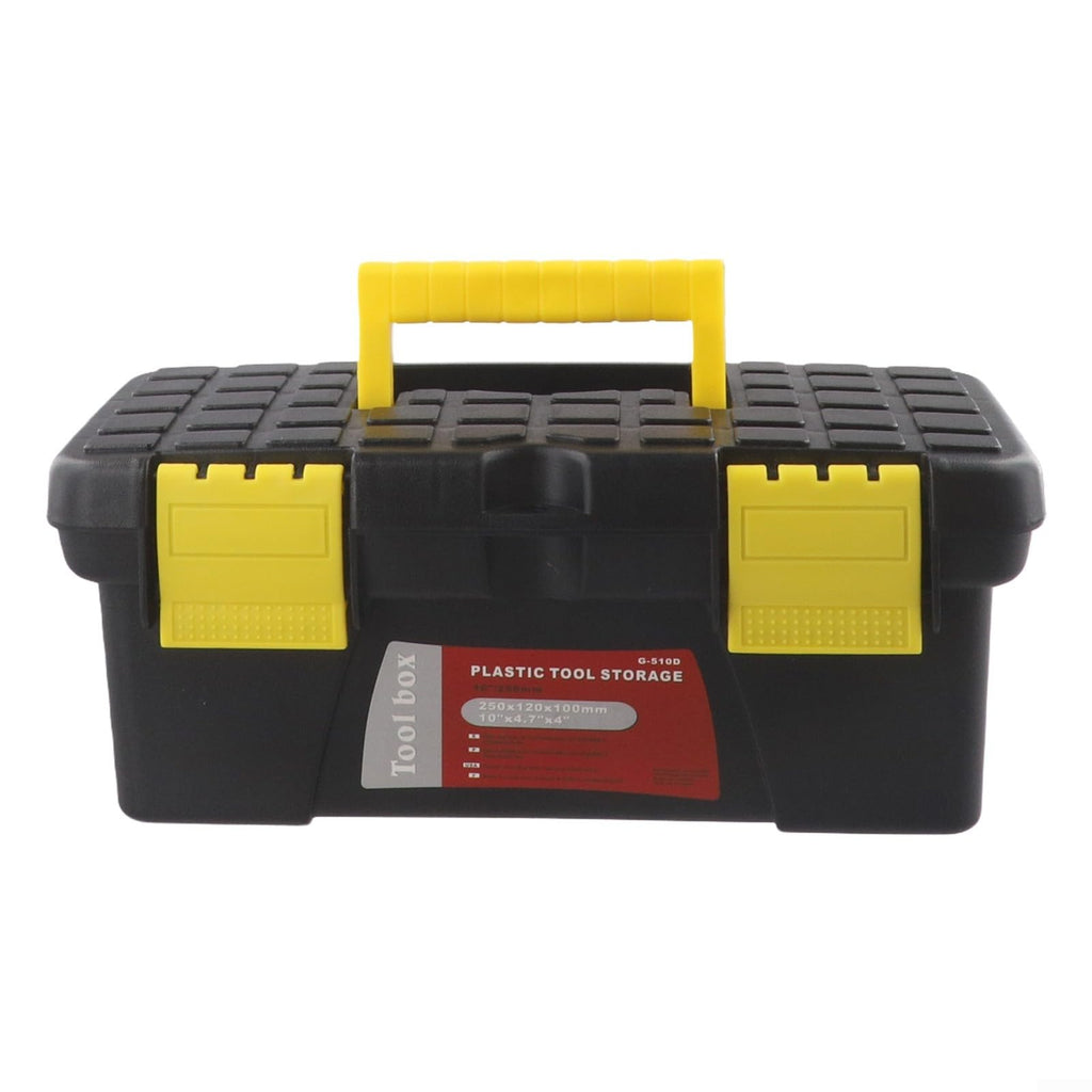 Black 10 Inch Plastic Tool Box J7065