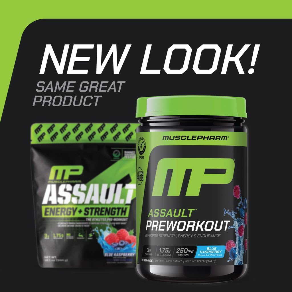 Blue Raspberry PreWorkout Powder 30 Servings J648