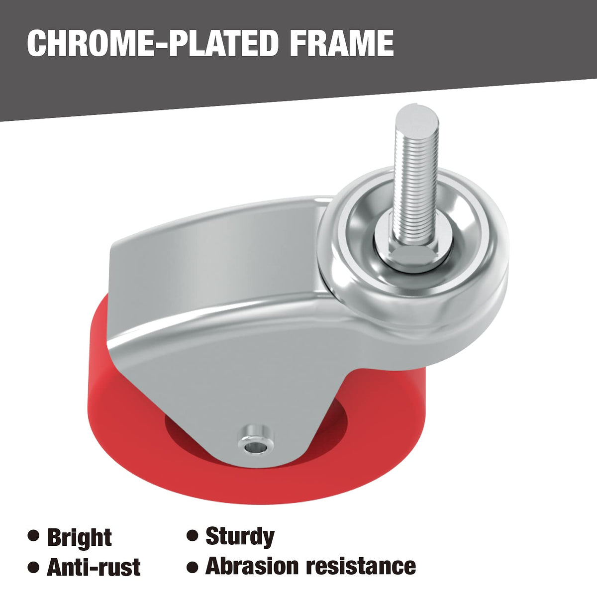 2.5 Inch Stem Caster Wheels Set of 6 D37243