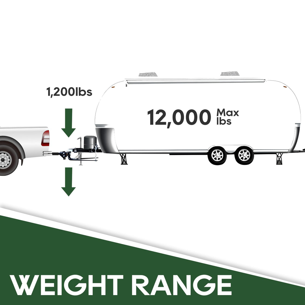 1000lb Weight Distribution Hitch Kit with Sway Control C295052