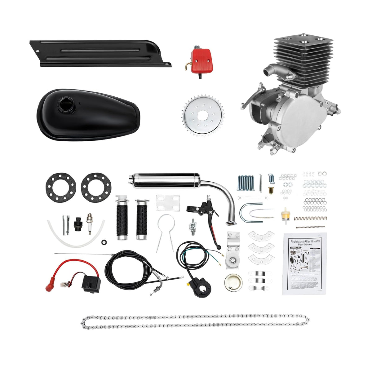 100CC 2-Stroke Gas Motorized Bike Conversion Kit Y5415