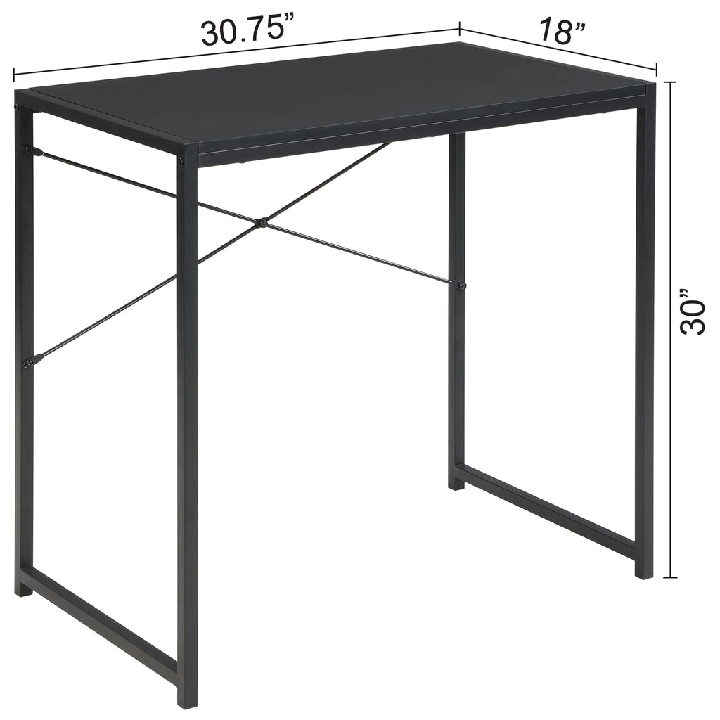 30 Inch Small Rectangular Computer Desk, Black L5915