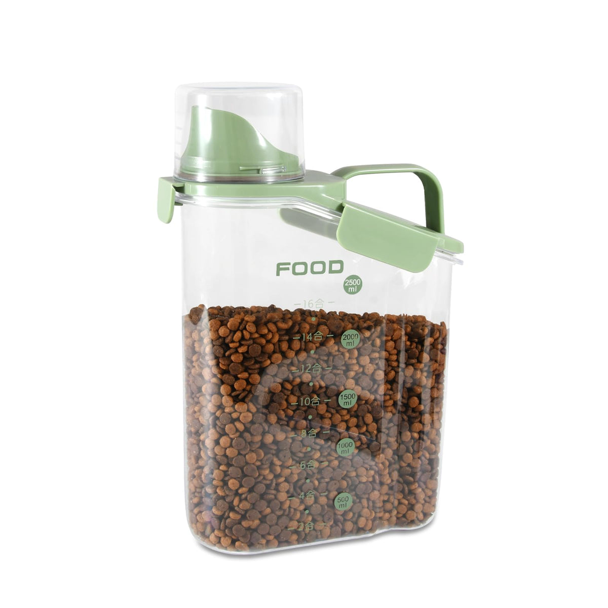 Airtight Pet Food Storage Container with Measuring Cups U273
