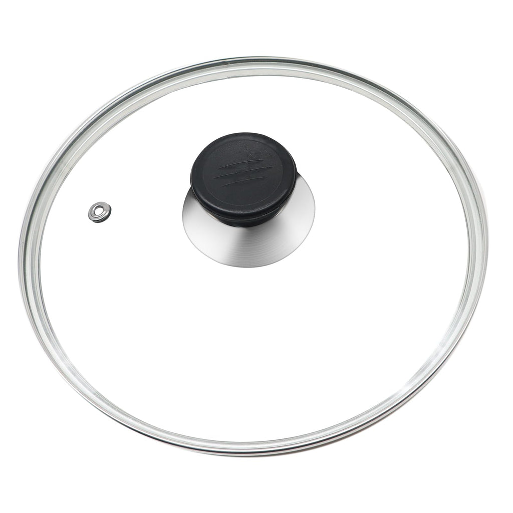 8 Inch Tempered Glass Lid with Stainless Steel Rim T79294