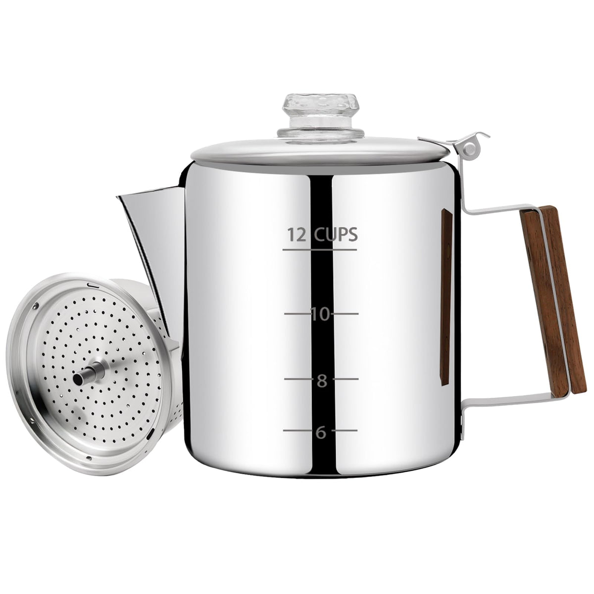 12 Cup Stainless Steel Percolator Coffee Pot S3719