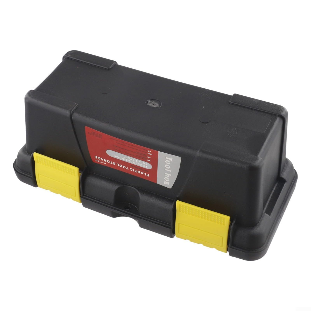 Black 10 Inch Plastic Tool Box J7065