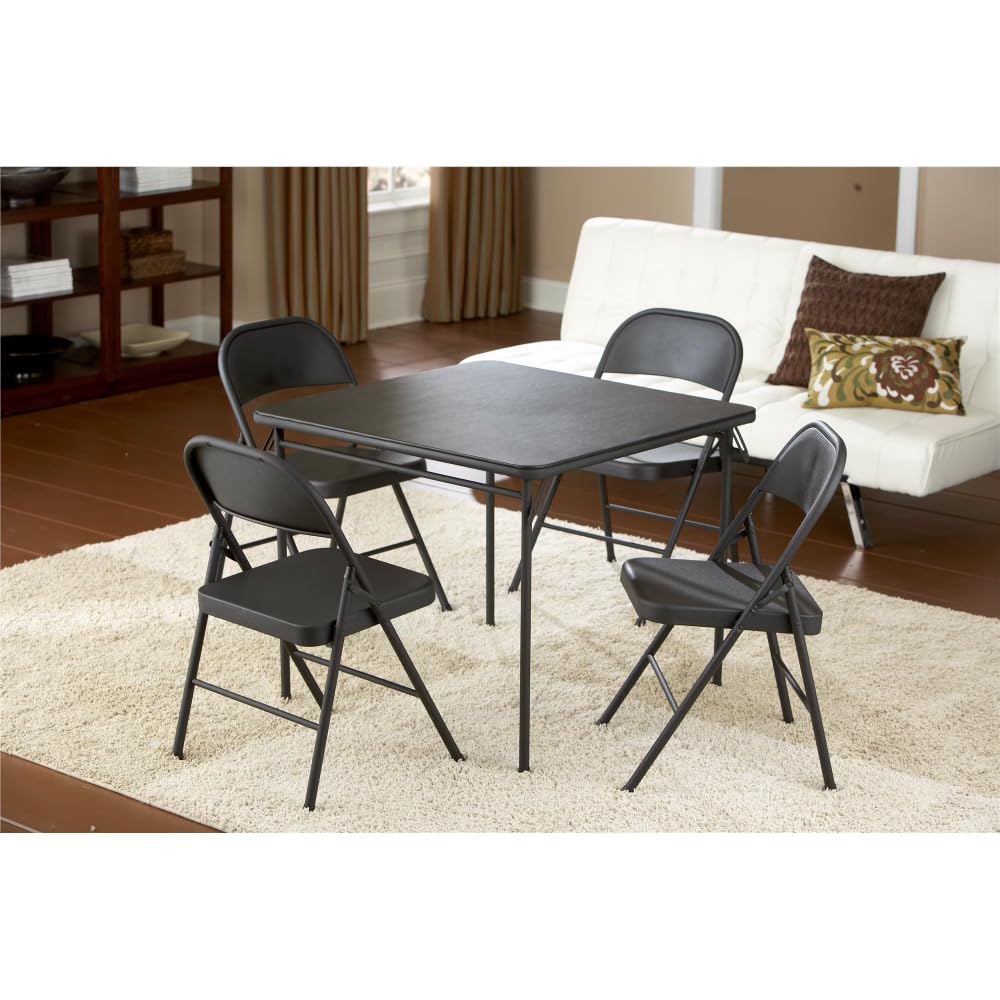 Steel Folding Chair 4 Pack Black K52216