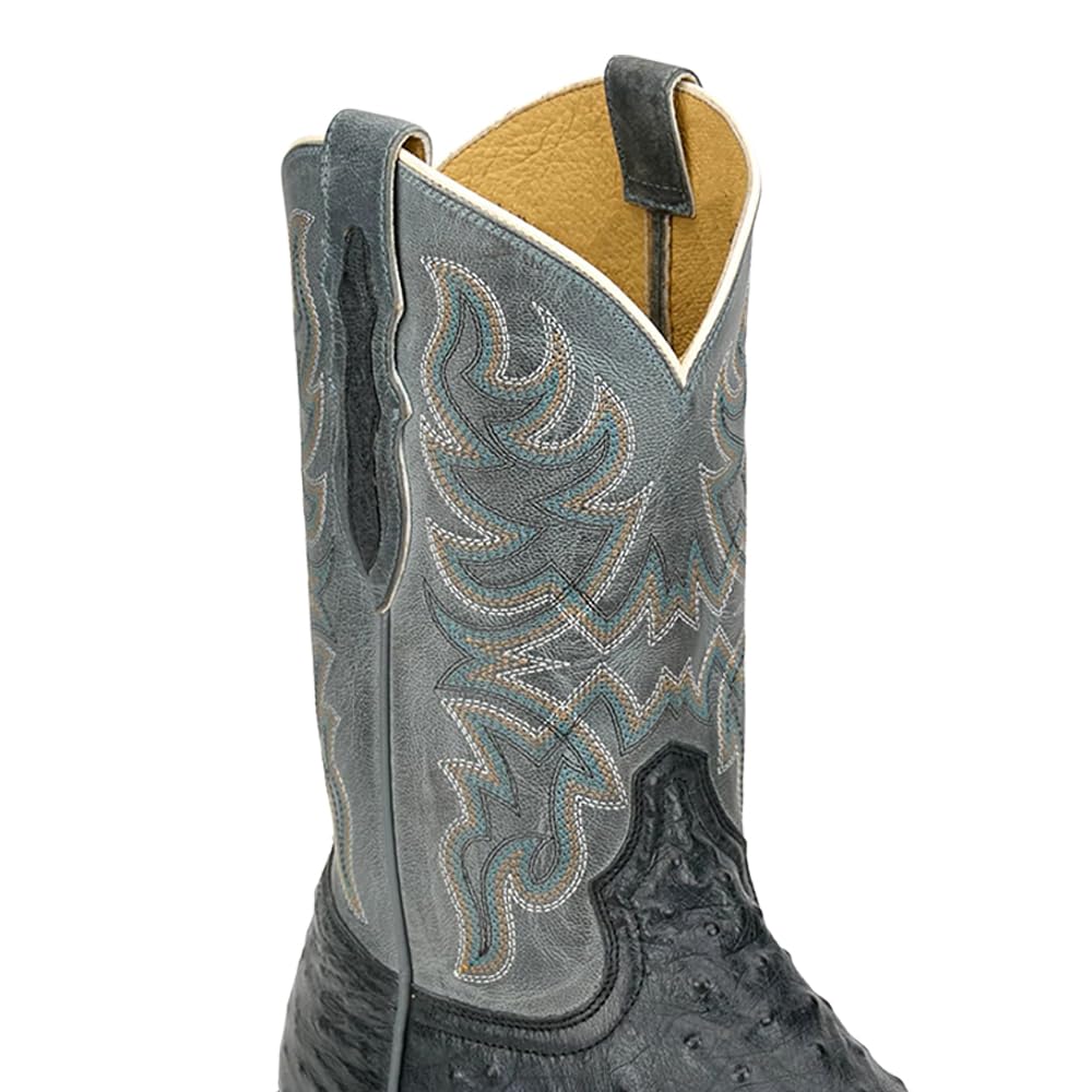 Grey Ostrich Western Boot J7118