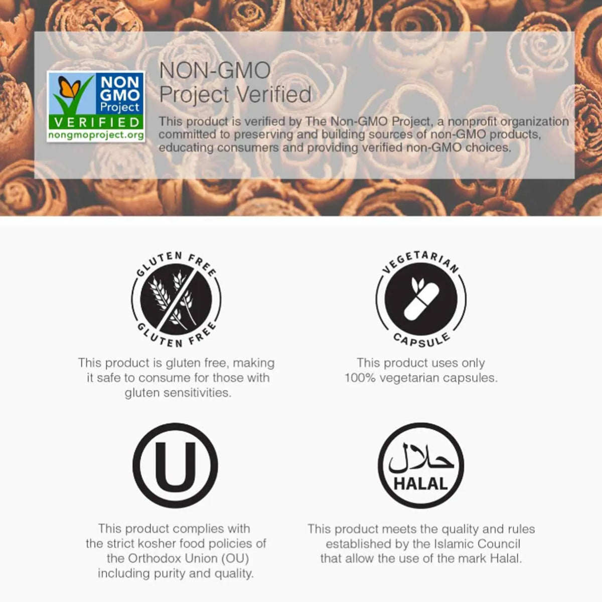 Cinnamon Supplement 1000mg 400 Vegetarian Capsules Q6790