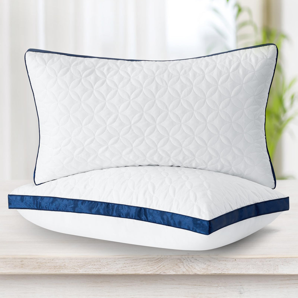 King Size Cooling Bed Pillows Set of 2 Down Alternative C946766