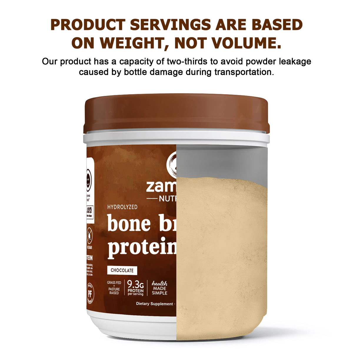 Bone Broth Protein Powder Hot Chocolate Cocoa J4578