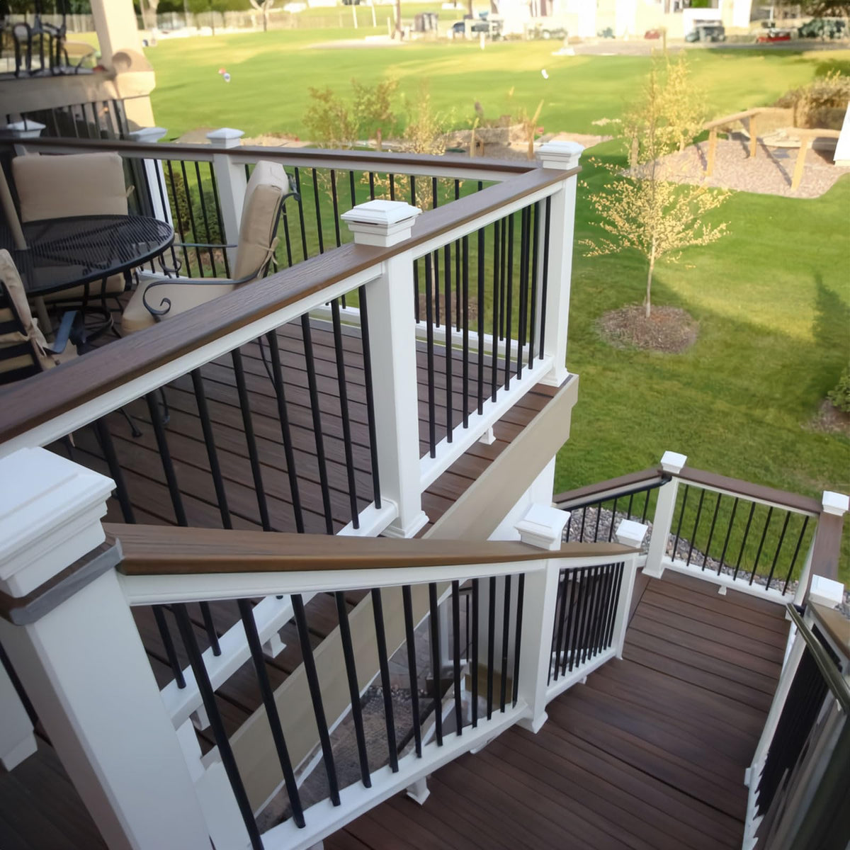 101 Pack 36" Round Black Aluminum Deck Balusters S27900