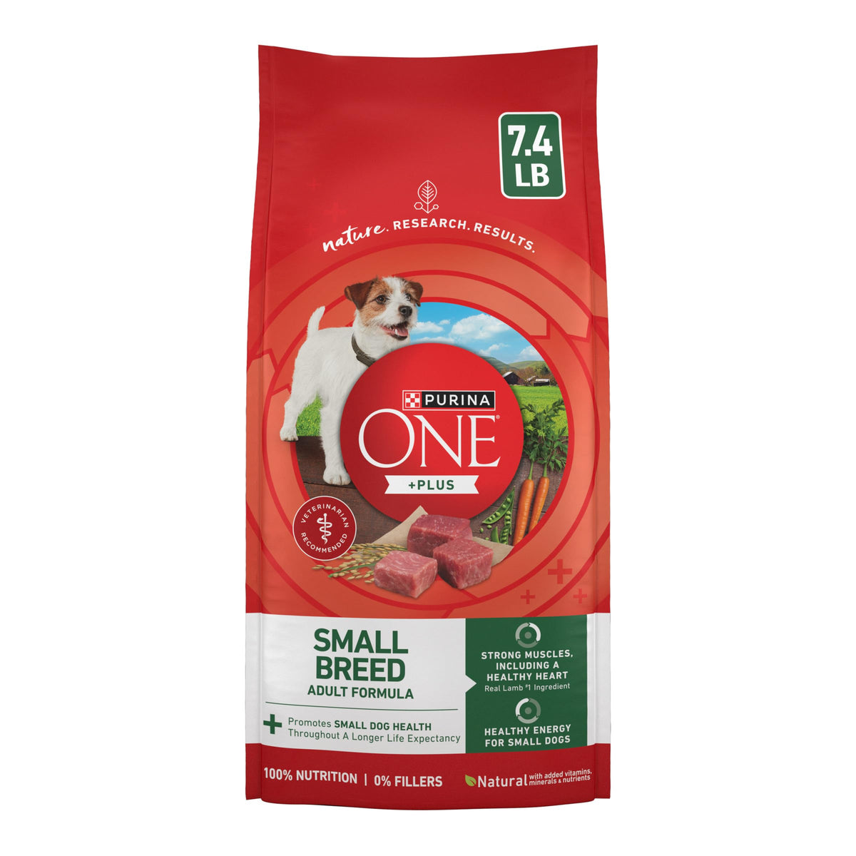 High Protein Dry Dog Food, Lamb, 7.4 lb Bag P37038