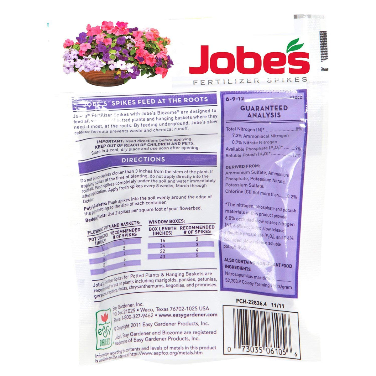 Fertilizer Spikes for Flowering Plants 54 Spikes A9738