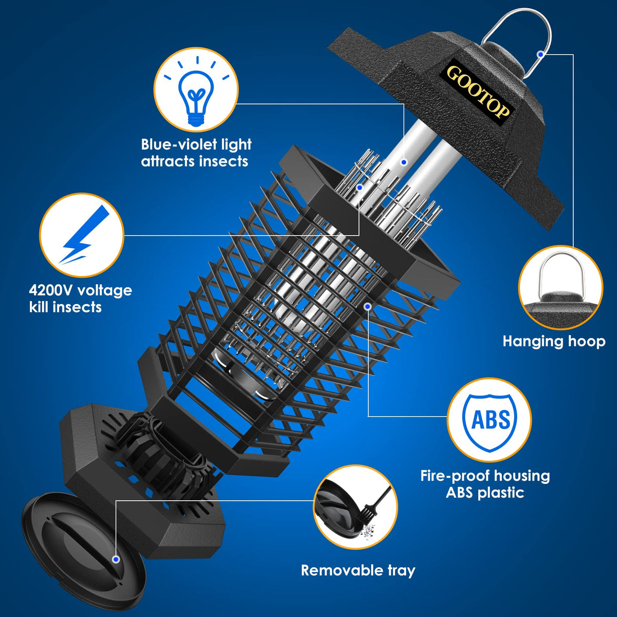 4200V Electric Bug Zapper E23845