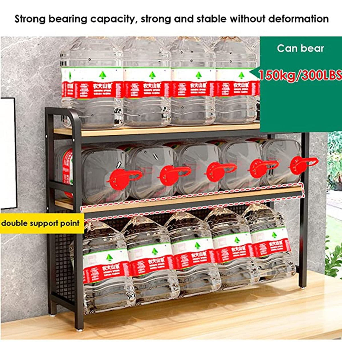 Adjustable Wood Metal Desktop Bookshelf C3145