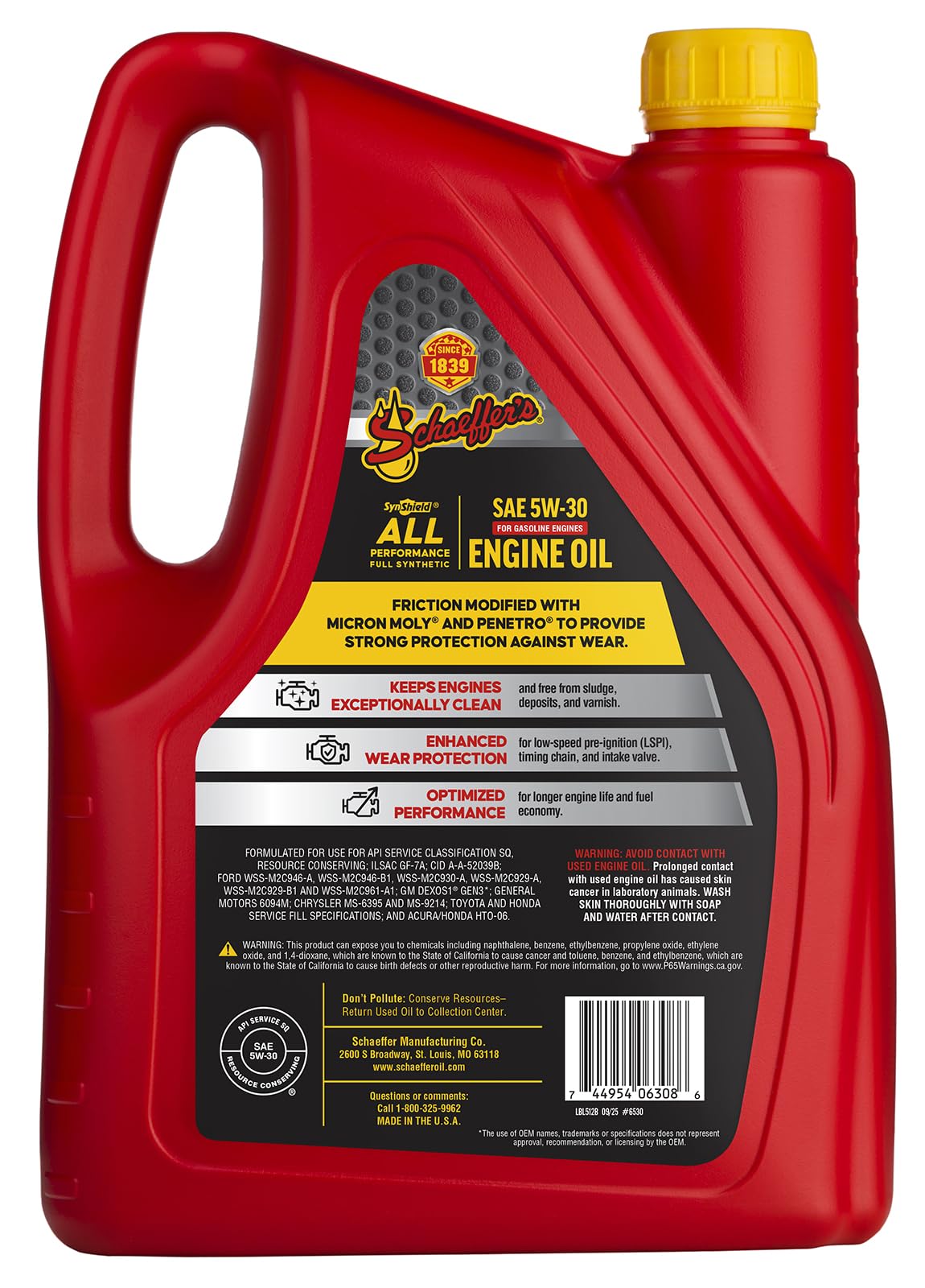 Full Synthetic 5W-30 Gasoline Engine Oil D321962