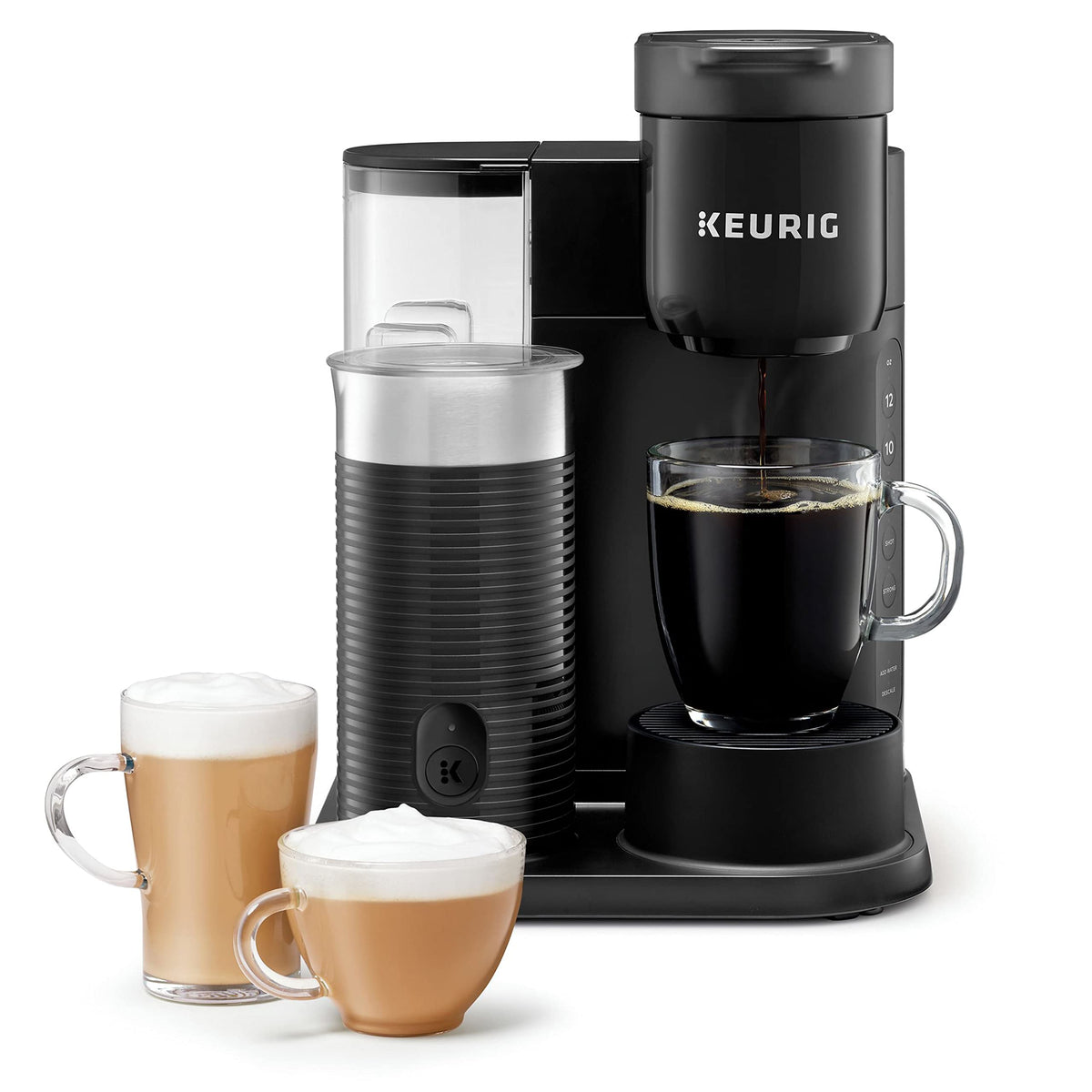 Single Serve Coffee, Latte and Cappuccino Maker, Black F367806