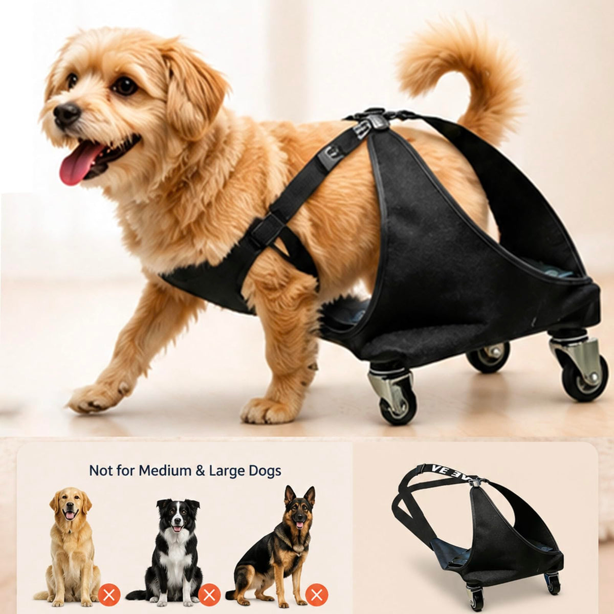 Small Dog or Cat Wheelchair for Back Legs I960