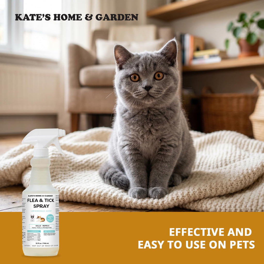 Flea and Tick Spray for Dogs & Cats 32oz Q918816