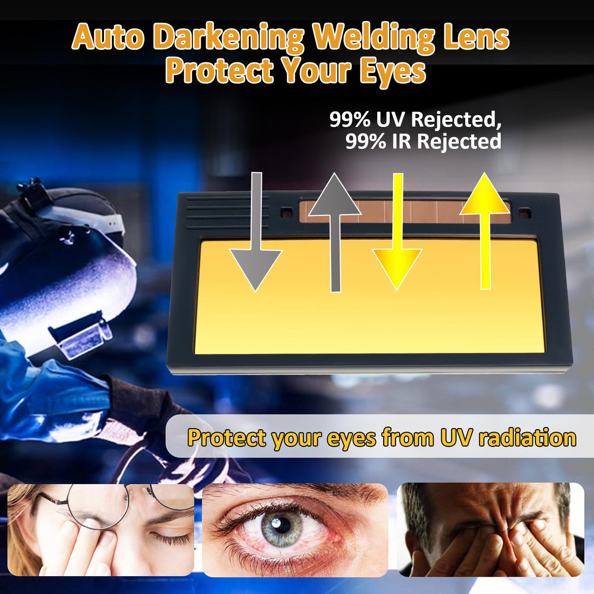 Auto Darkening Welding Lens Shade 5-13 E697487