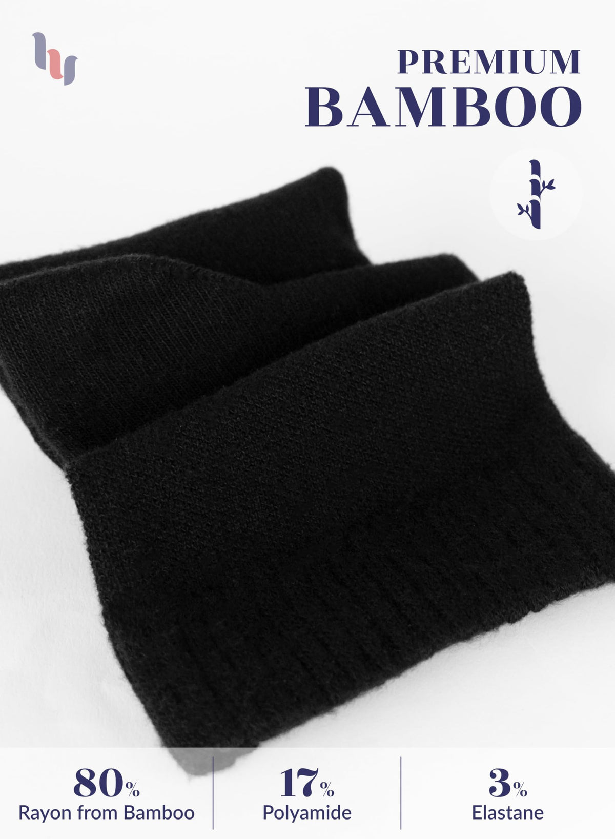 Loose Fit Bamboo Ankle Socks U5572