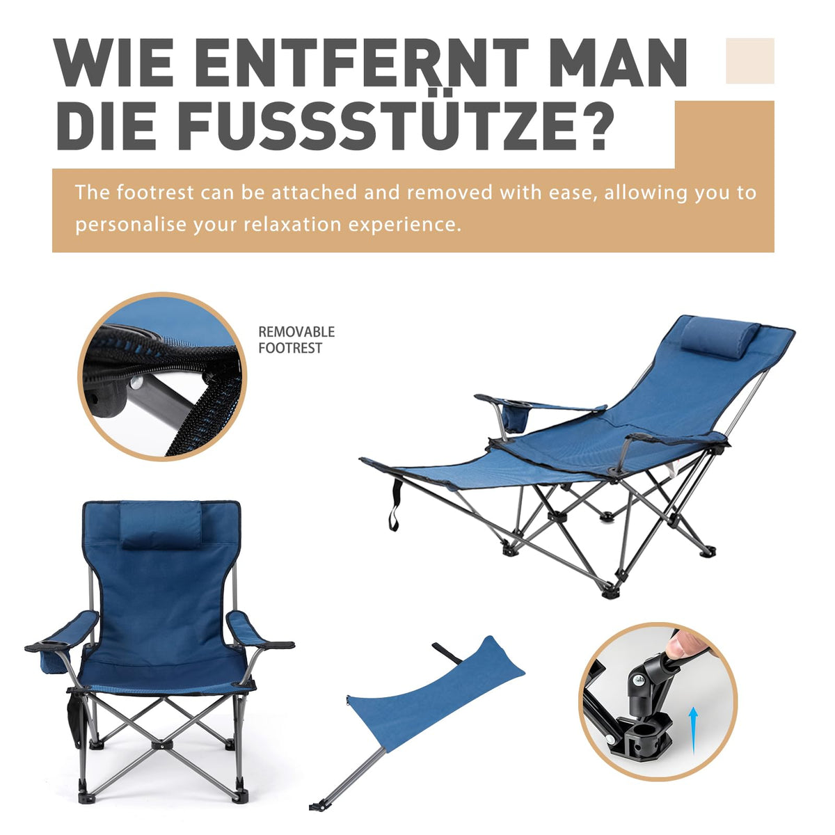 Zero Gravity Reclining Folding Chair with Footrest Cup Holder R9739