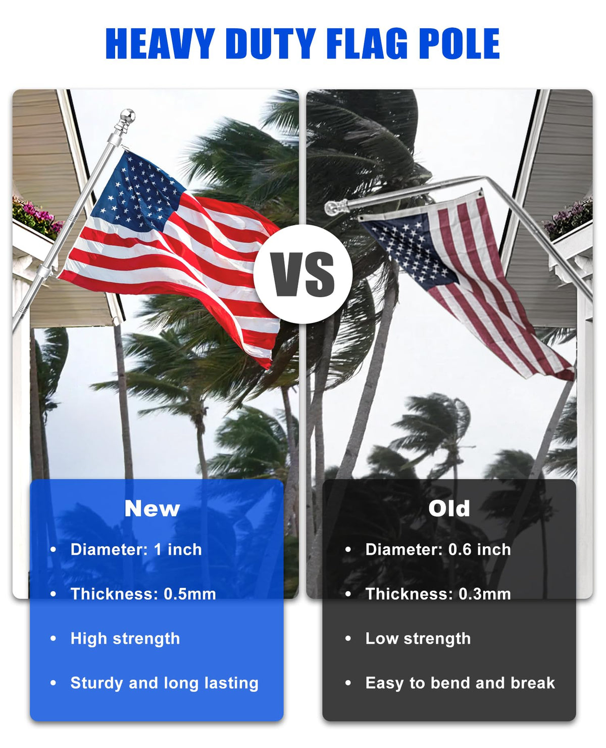 T304 Stainless Steel Flag Pole O868562