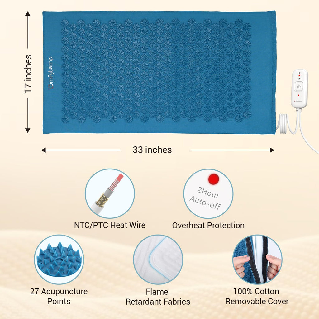 Heated Acupressure Mat 17"x33" G6640